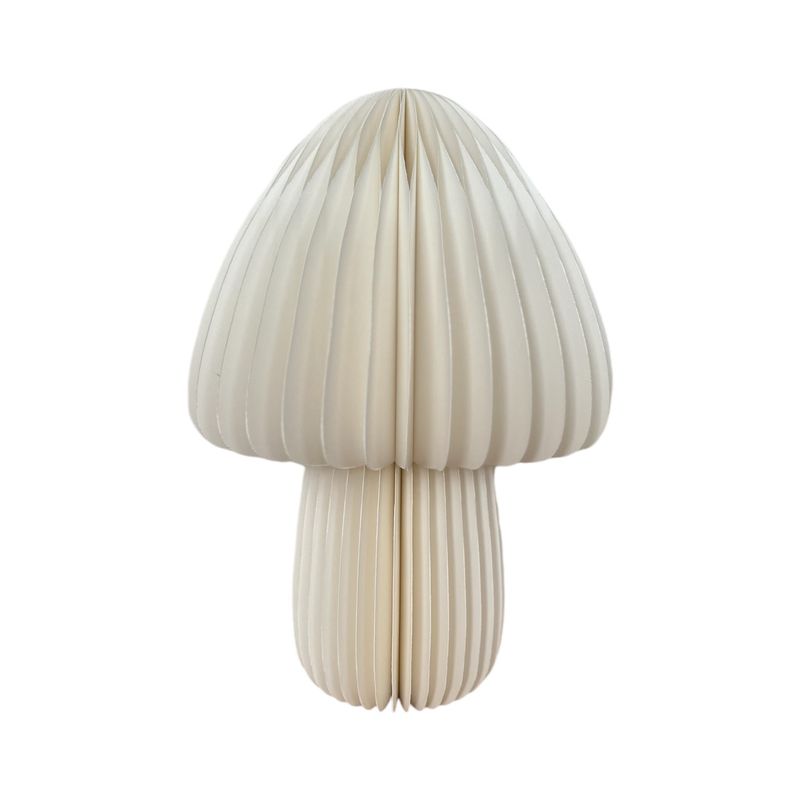 Paddenstoel honeycomb écru hoog smal · 30 cm