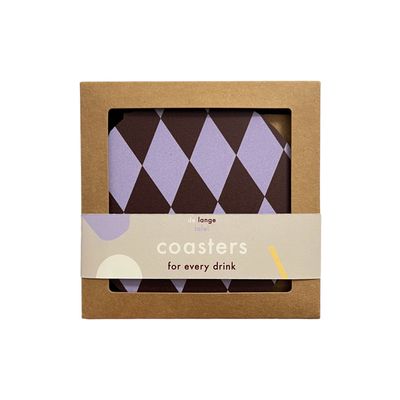 Onderzetters diamond · lila/aubergine