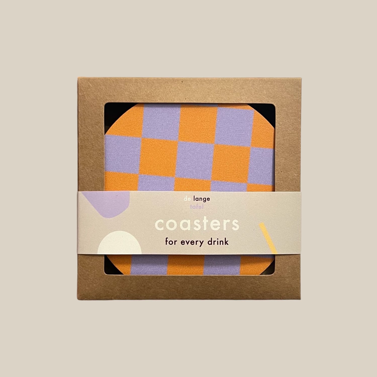 Onderzetters · Blocks orange/lila