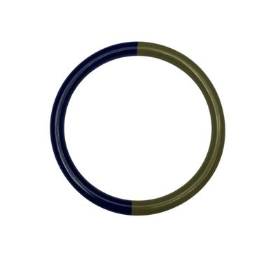 Bybjor Duo Color Bangle-armband · Olive &amp; Cobalt