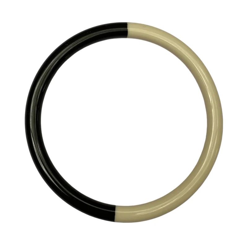 Bybjor Duo Color Bangle-armband · Coffee &amp; Cream