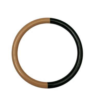 Bybjor Duo Color Bangle-armband · Blush &amp; Emerald