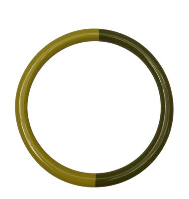 Bybjor Duo Color Bangle-armband · Lemon &amp; Olive