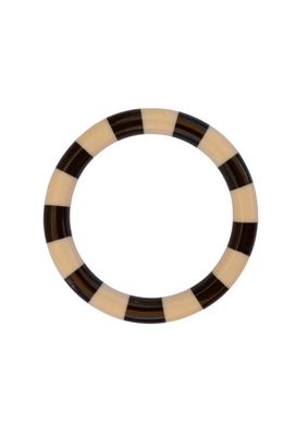 Bybjor Stripe Bangle Armband · Coffee / Cream