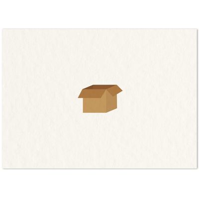Postkaart · Kartonnen doos