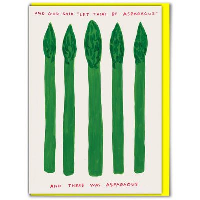 Dubbele kaart &#39;Asparagus&#39;