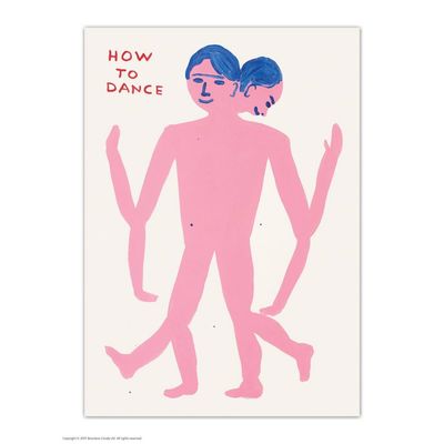 Postkaart &#39;How to dance&#39;