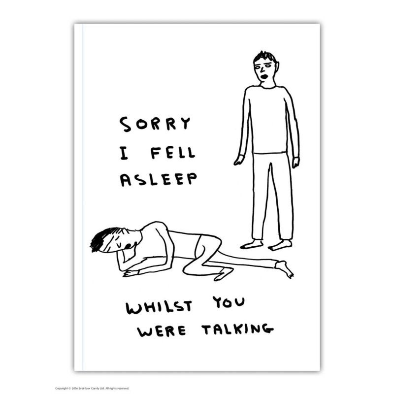 Notebook &#39;Sorry I fell asleep&#39; · A6