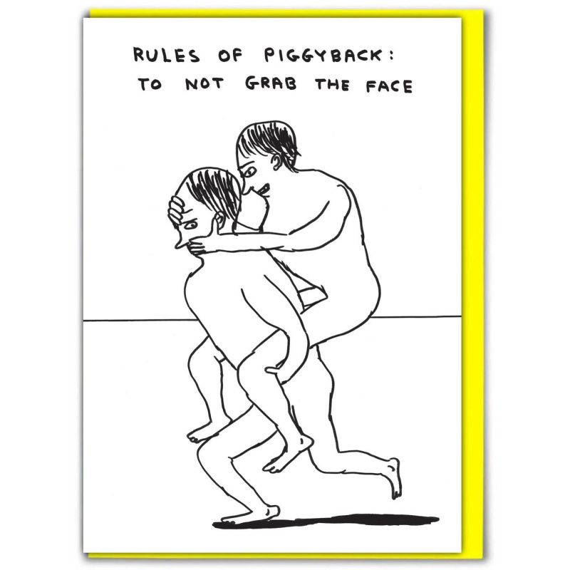 Dubbele kaart &#39;Piggy back birthday&#39;