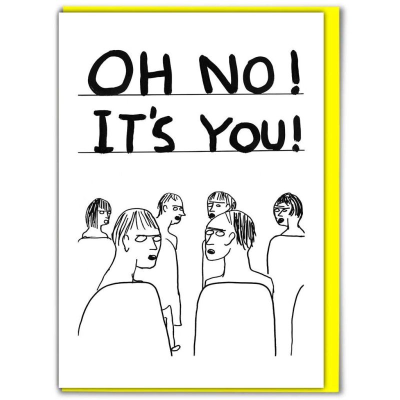 Dubbele kaart &#39;Oh no. It&#39;s you!