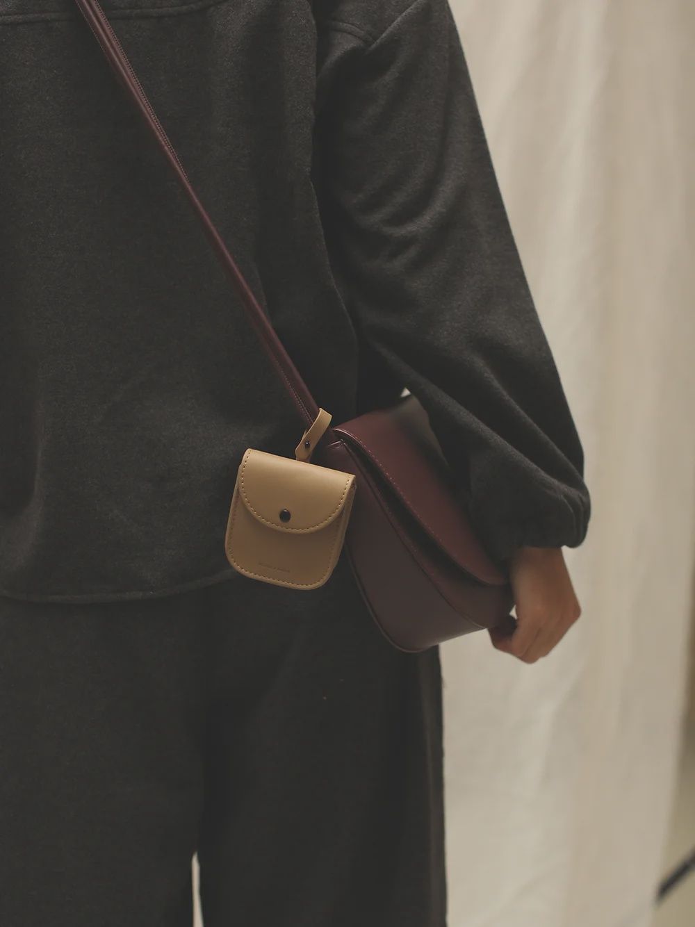 Monk &amp; Anna · Mini tas heuptasje - Berken