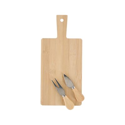 Bamboe serveerplank met kaasbestek
