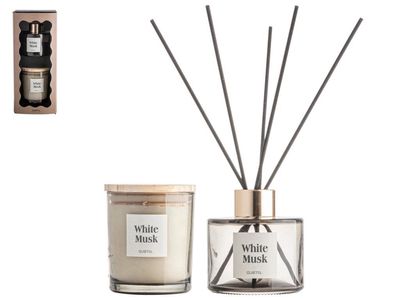 Giftset kaars en diffuser - White Musk