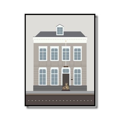 Woning of gebouw illustratie op maat