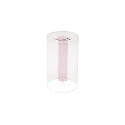 Vaas  tube glas · roze