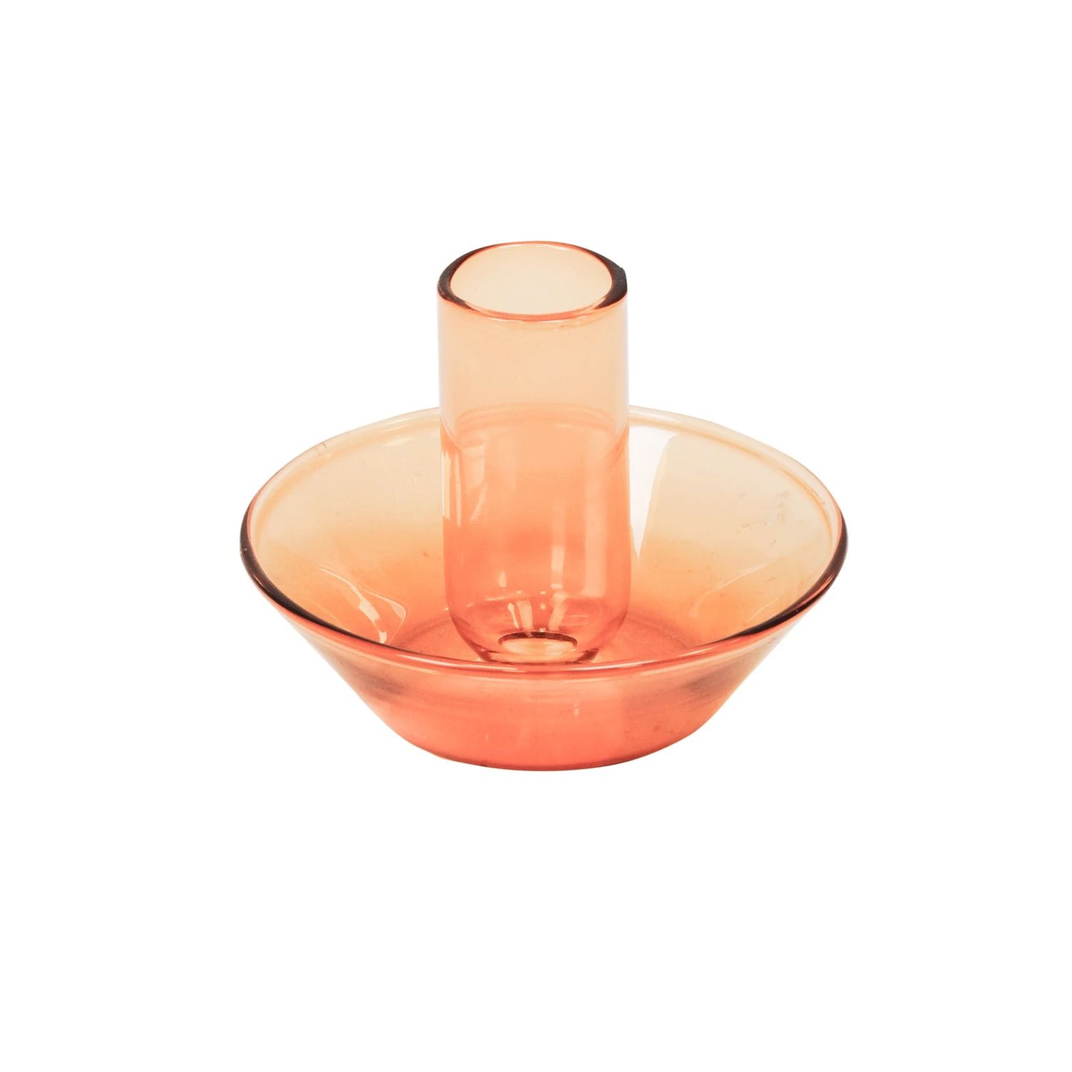 Kaarsenhouder glas · oranje