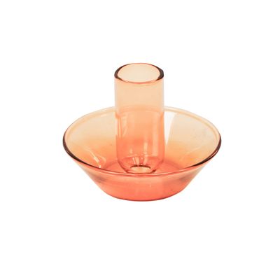 Kaarsenhouder glas · oranje