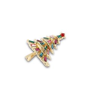 Broche christmas tree gold-multicolor