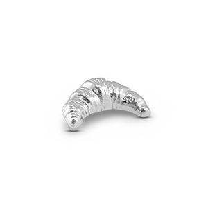 Broche croissant zilver