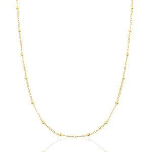 Ketting stainless steel goud ball