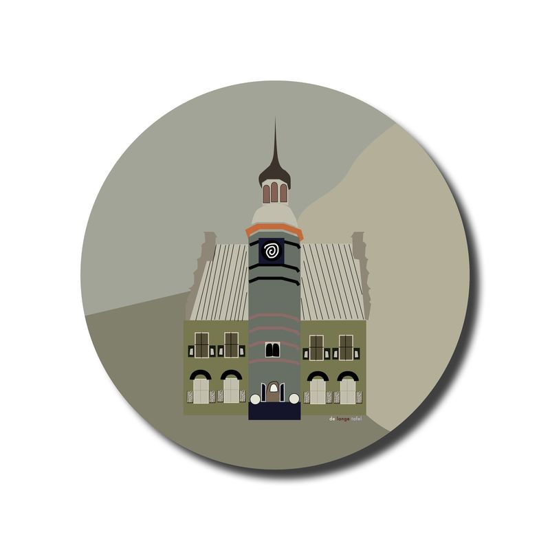 Wandcirkel Stadhuis Gennep groen