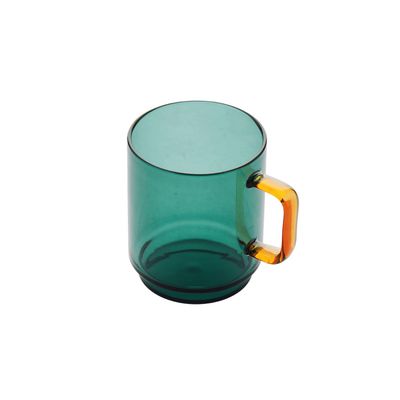 Mok uit borosilicaat groen/amber 250 ml