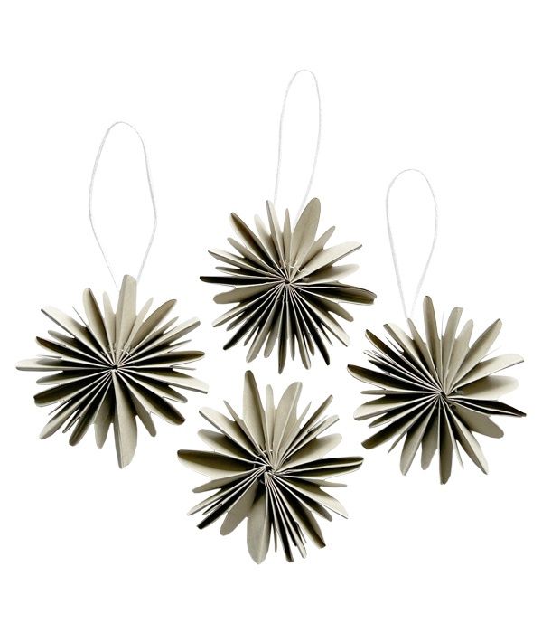 Papieren sneeuwvlok organic · warm grey