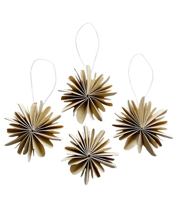Papieren sneeuwvlok organic · camel