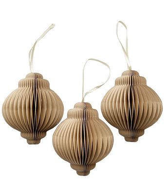 Honeycomb kersthanger jewel · caramel