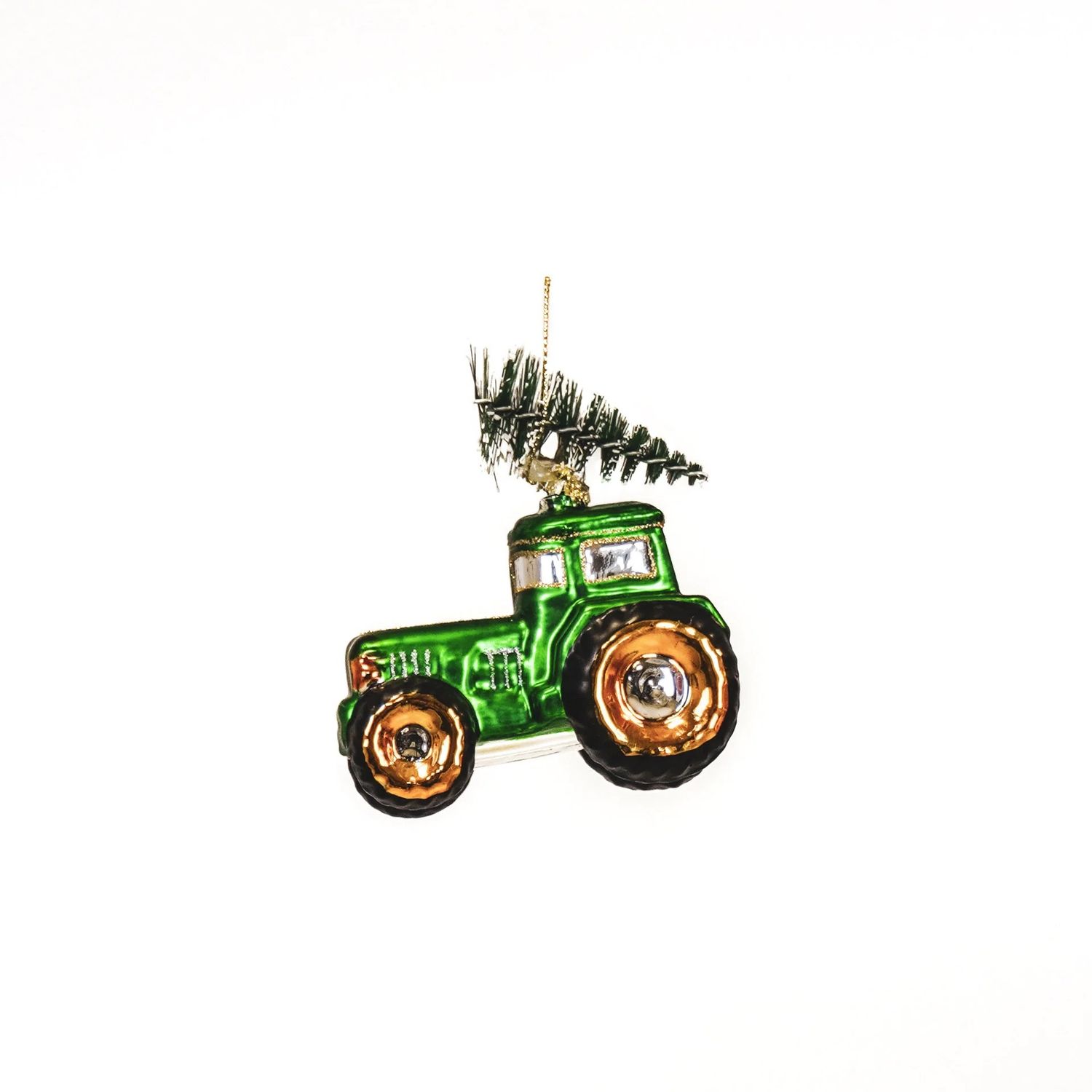 Kerstbal glas · Tractor