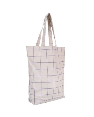 Katoenen tas grid · athletic latte