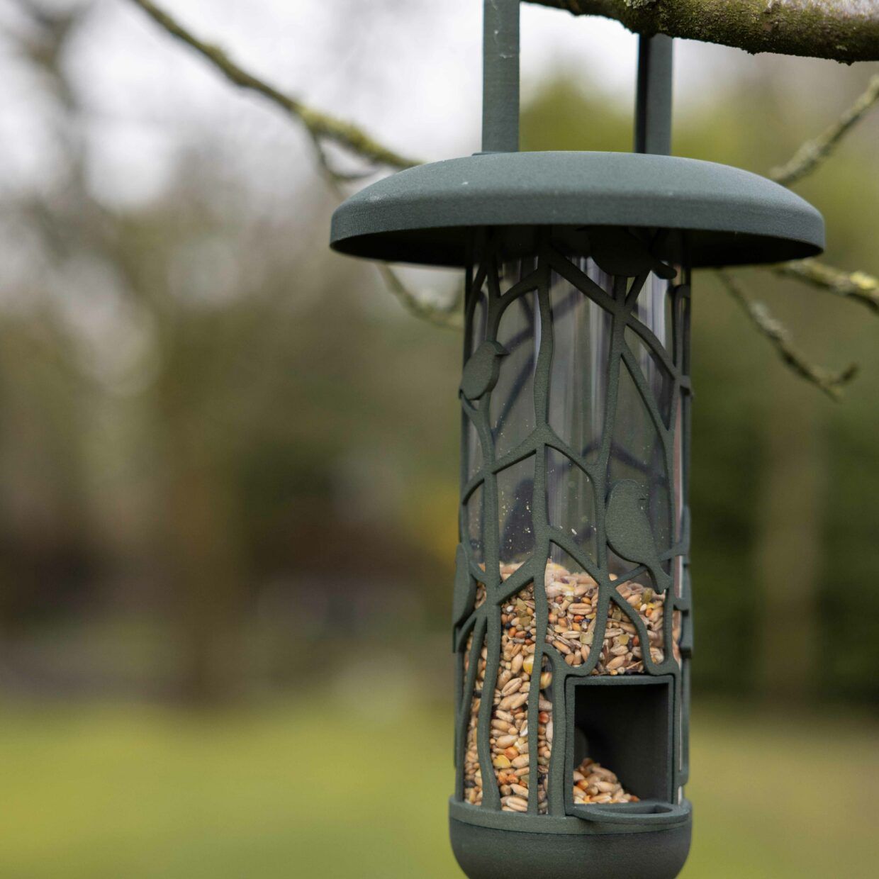 Gerecyclede zaadsilo vogels