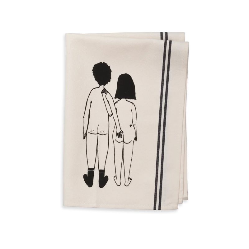 Helen B theedoek naked couple back