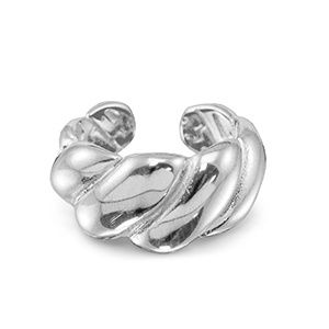 Ring stainless steel twisted · silver