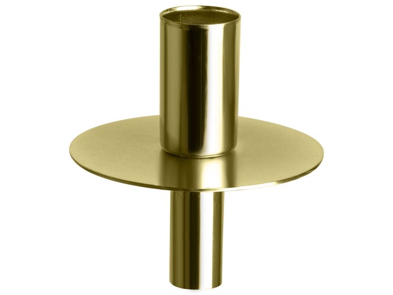 Wijnfles dinerkaars houder · goud