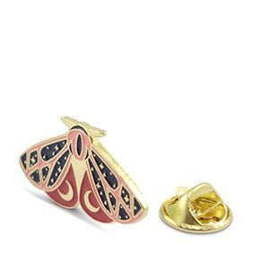 Pin nachtvlinder · blue/pink/gold