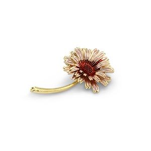 Broche flower · gold/light pink/ red