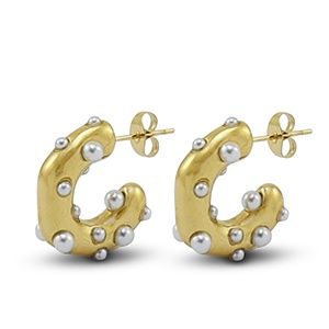 Oorbellen stekers pearl dots