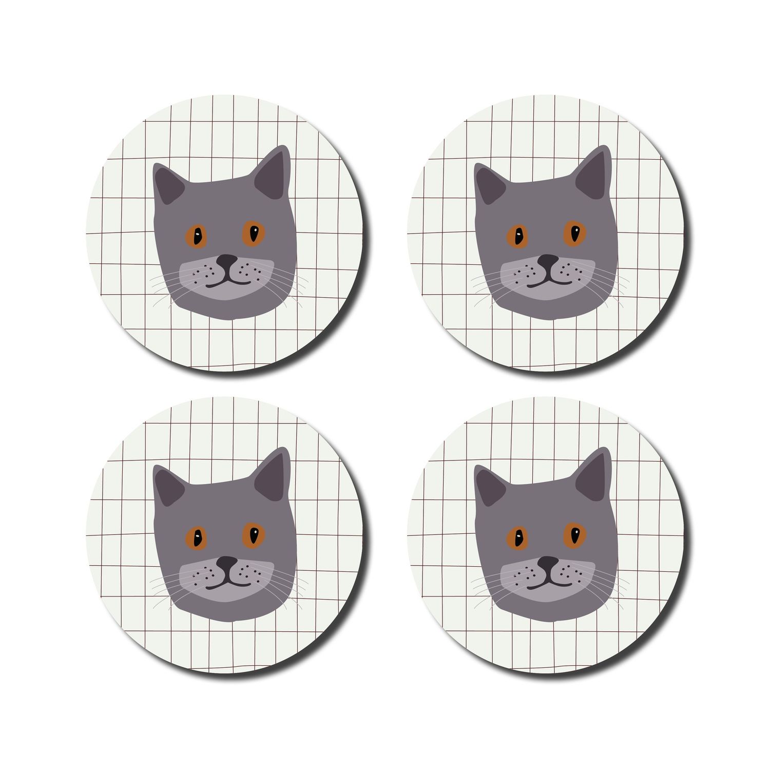 Onderzetters katten