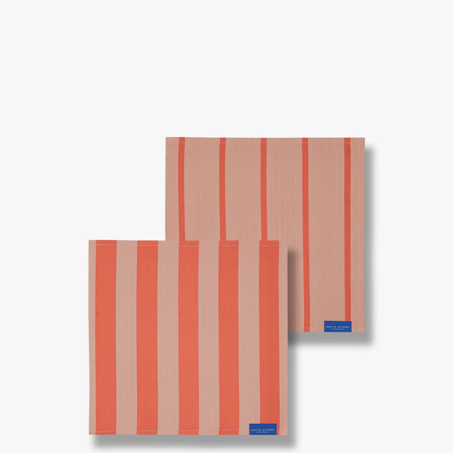 Mette Ditmer · STRIPES vaatdoek latte · 2-pack