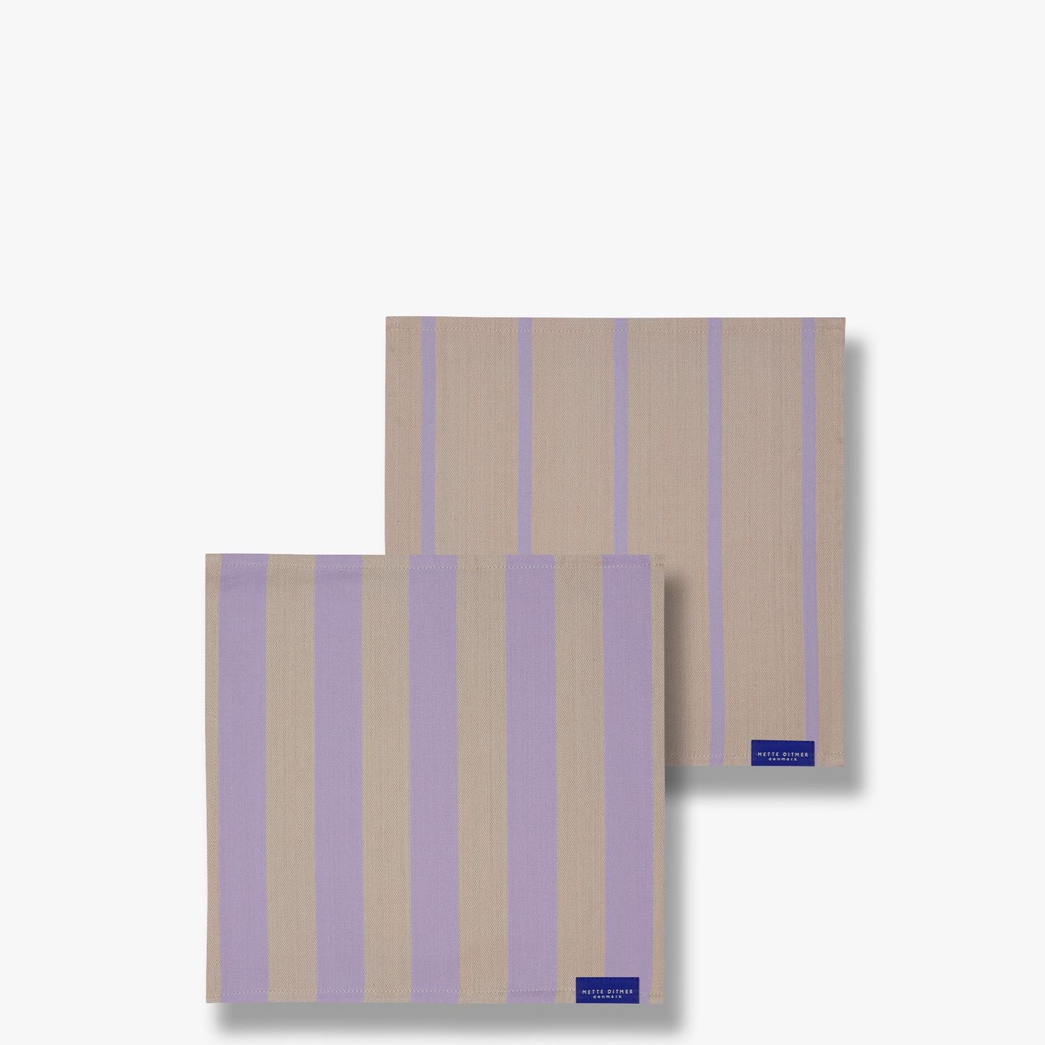 Mette Ditmer · STRIPES vaatdoek sand · 2-pack