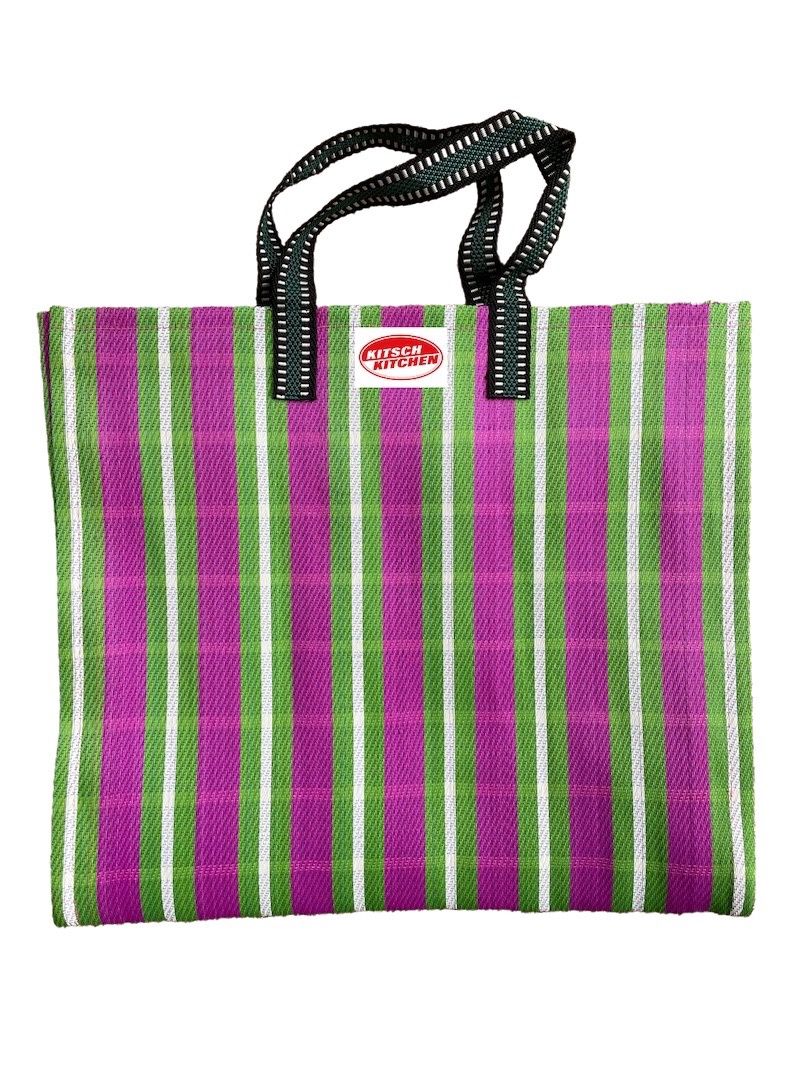 Tas stripes · roze/groen