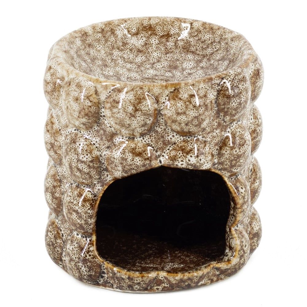 Geurbrander sienna aardewerk circles