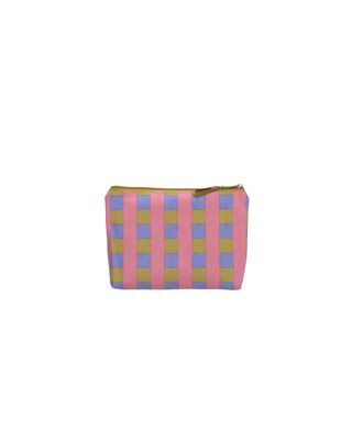 Toilettas weave · grapefruit/seaweed/cornflower