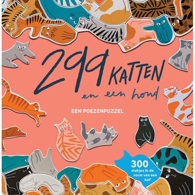 Puzzel 299 katten (en één hond)