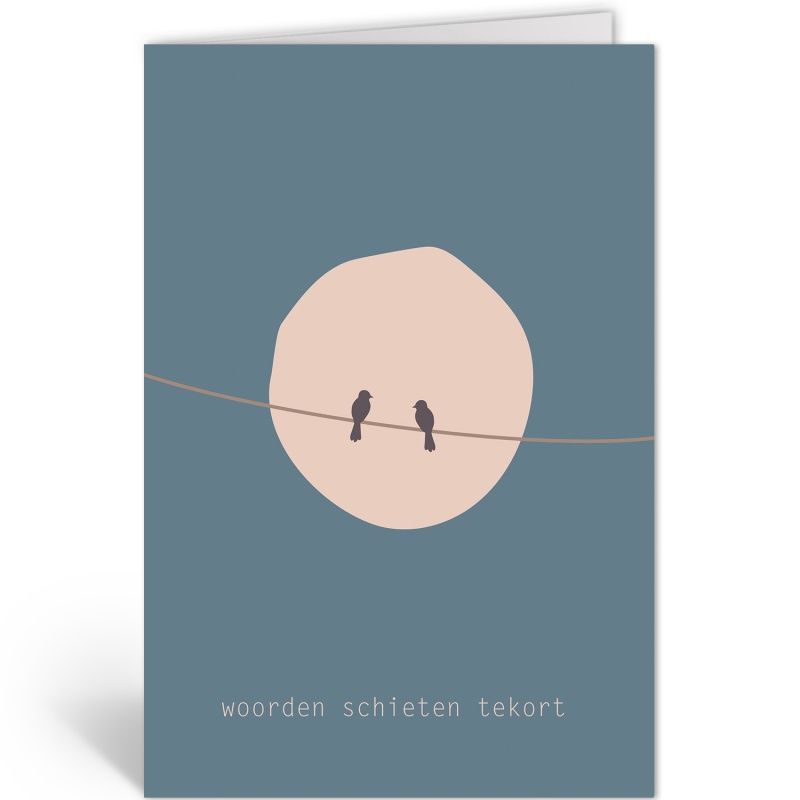 Dubbele kaart · woorden schieten tekort