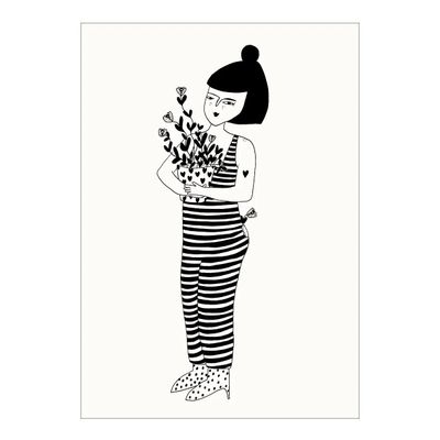 Helen B ansichtkaart • lili flowerpot