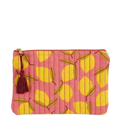 Etui toilettas citroen • roze