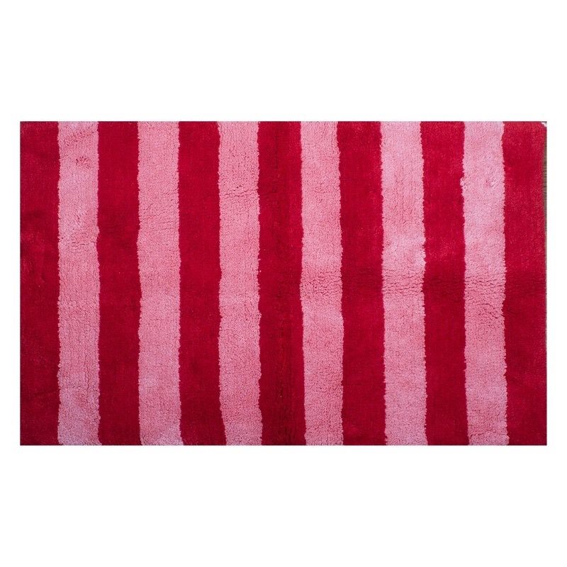 Badmat streep · roze/rood