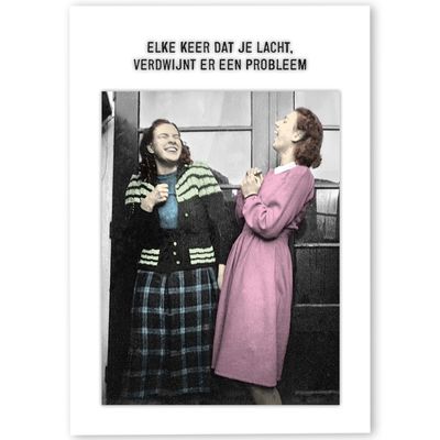 Kartoenfabriek postkaart &#39;Elke keer dat je lacht&#39;
